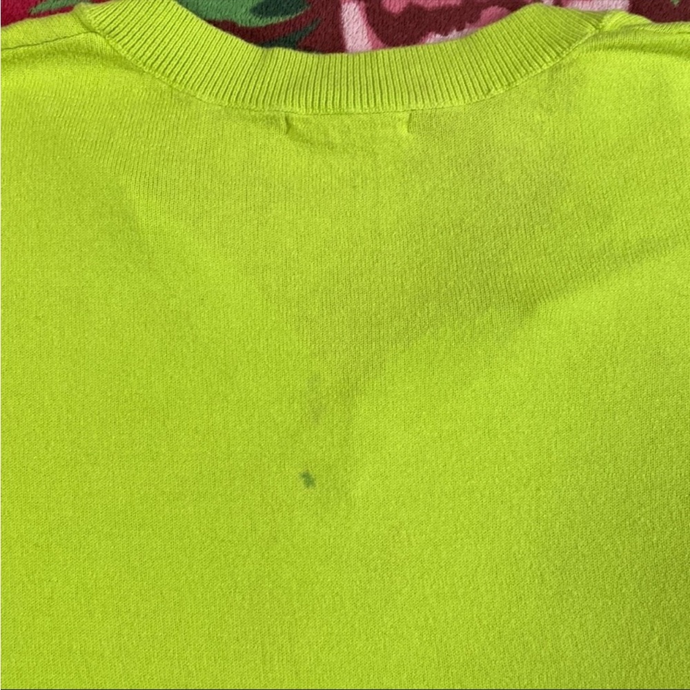 GAP Neon V Neck Boyfriend Slouchy Summer Sweater - Picture 8 of 9